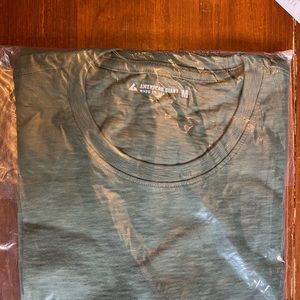 American Giant Premium Slub Crew Tee- dusty cactus color